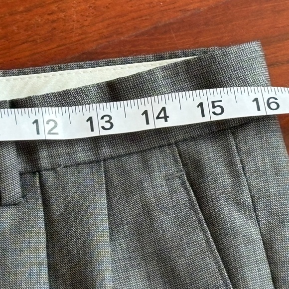 Classic Charcoal Gray 100% Wool Dress Trousers - Size 32 x 30 - Picture 10 of 12
